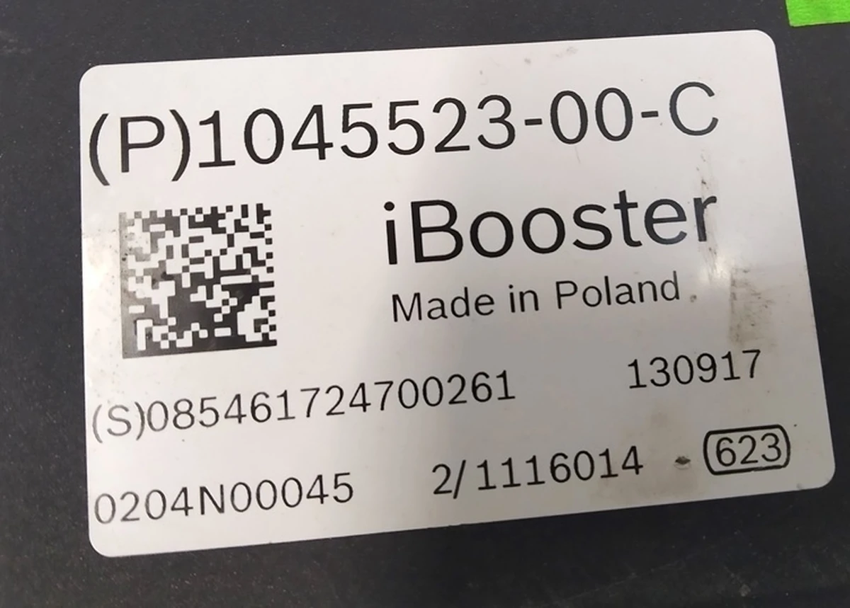 1 IBOOSTER without MASTER CYLINDER SERVICE KIT damaged Tesla model X 1045523-00-C