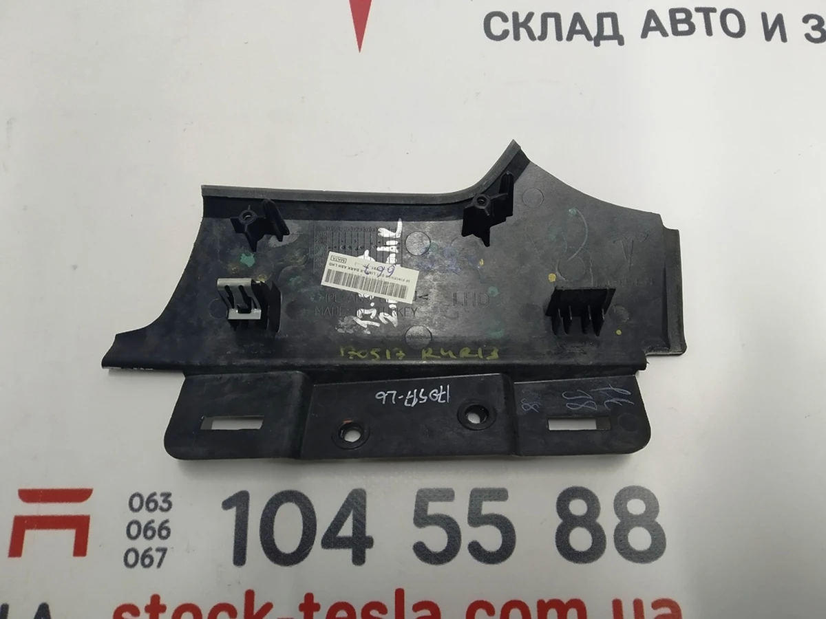 23 Декоративная накладка центральной панели вод. левая LINEAR DARK ASH LHD Tesla model S, model S REST 1045969-92-C