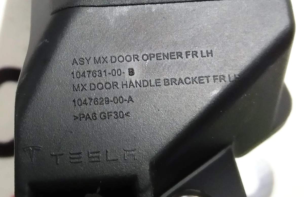 1 Door opening handle inner front left assembly Tesla model X 1047631-00-B