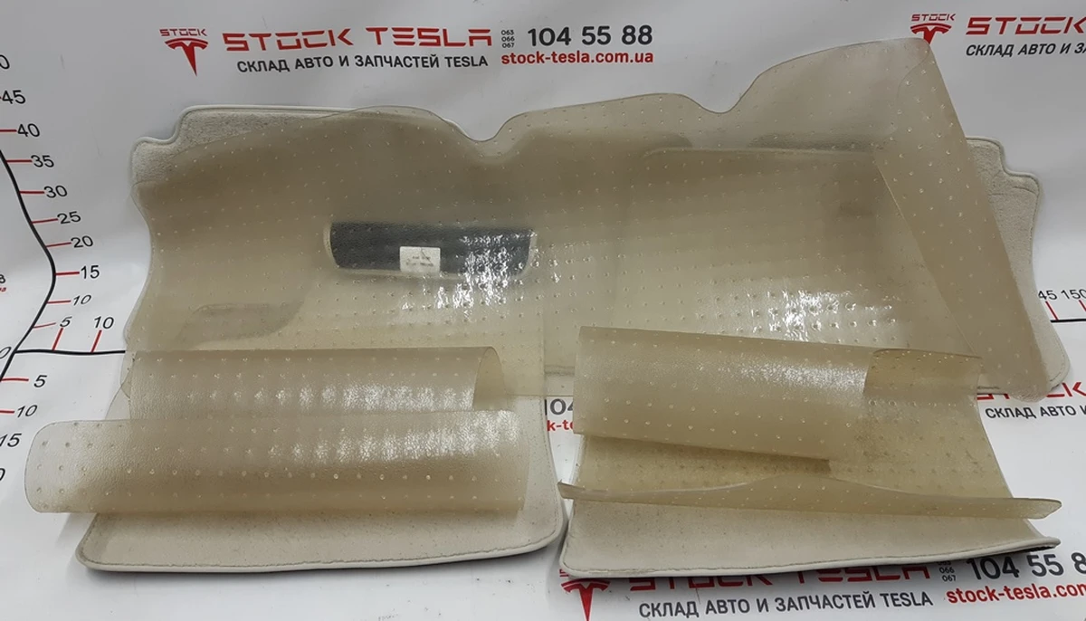 5 Набор напольных ковриков салона COMPART ZUMA с подложками фиксаторами Tesla model S REST 1047686-01-C