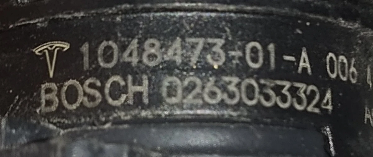 1 Датчик парктроніка (короткий) S2 S5 VERSION 2 АП1 Tesla model X S REST 1048473-00-A