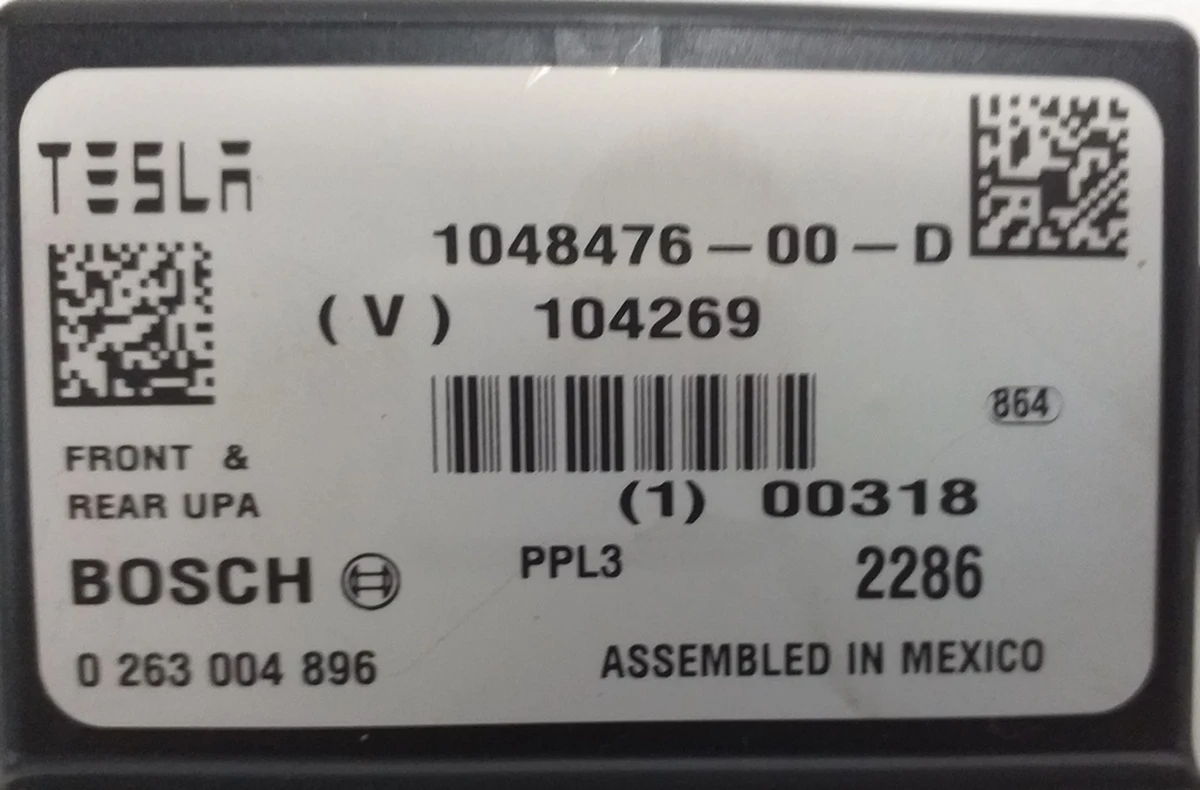 1 Блок керування парктрониками ECU PARK ASSIST Tesla model S, model S REST, Tesla model X 1048476-00-D