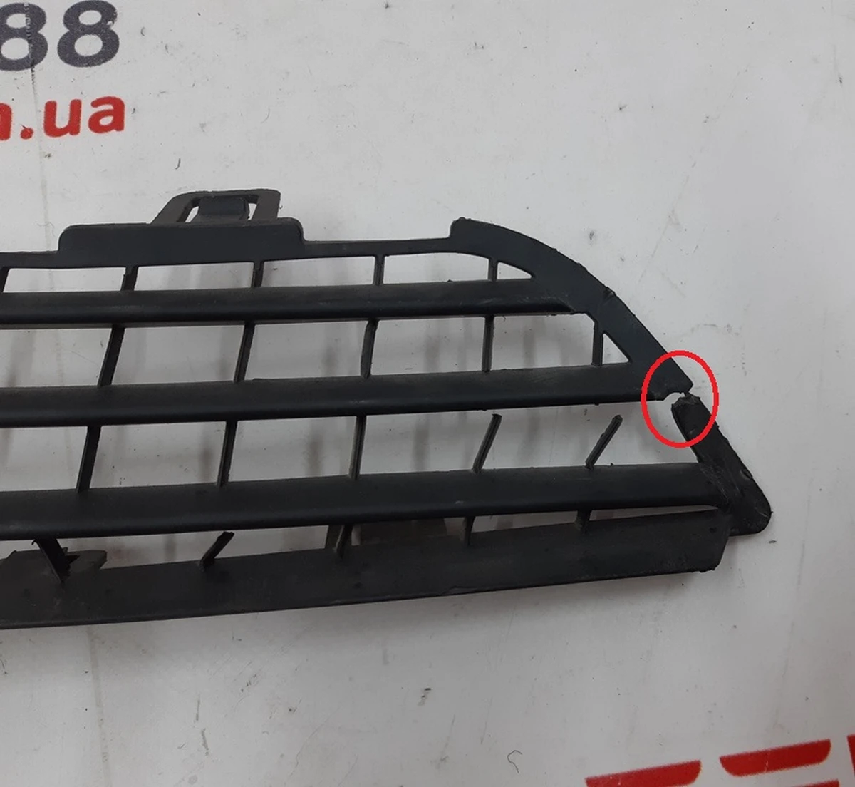5 Решетка радиатора бампера переднего с повреждением Tesla model X 1050143-00-E