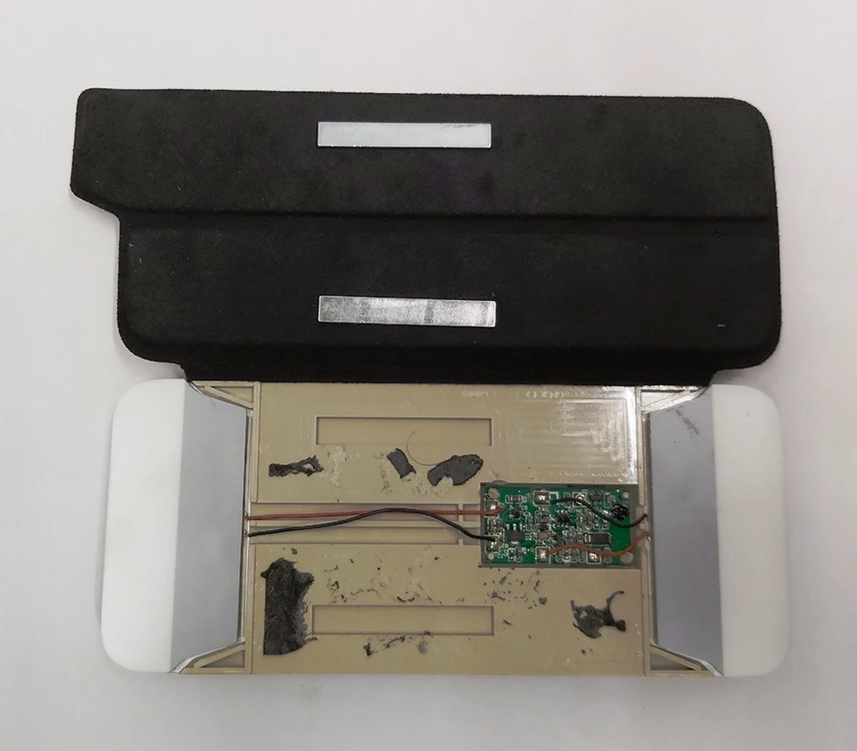 2 Основа дзеркального елемента сонцезахисного козирка BLACK ALC Tesla model S REST 1143852-00-A