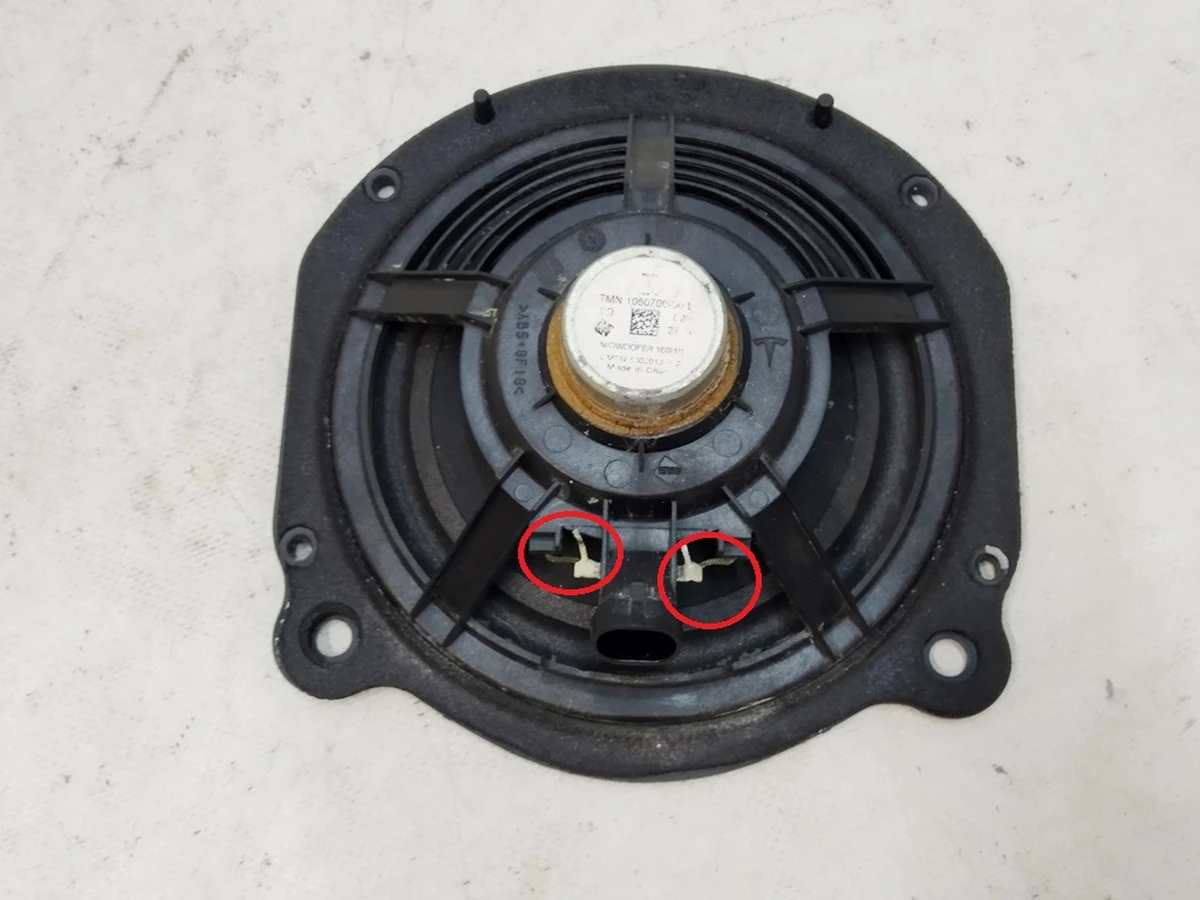 8 Audio, speaker, midwoofer, slim,160MM Tesla Model X 1050709-00-B