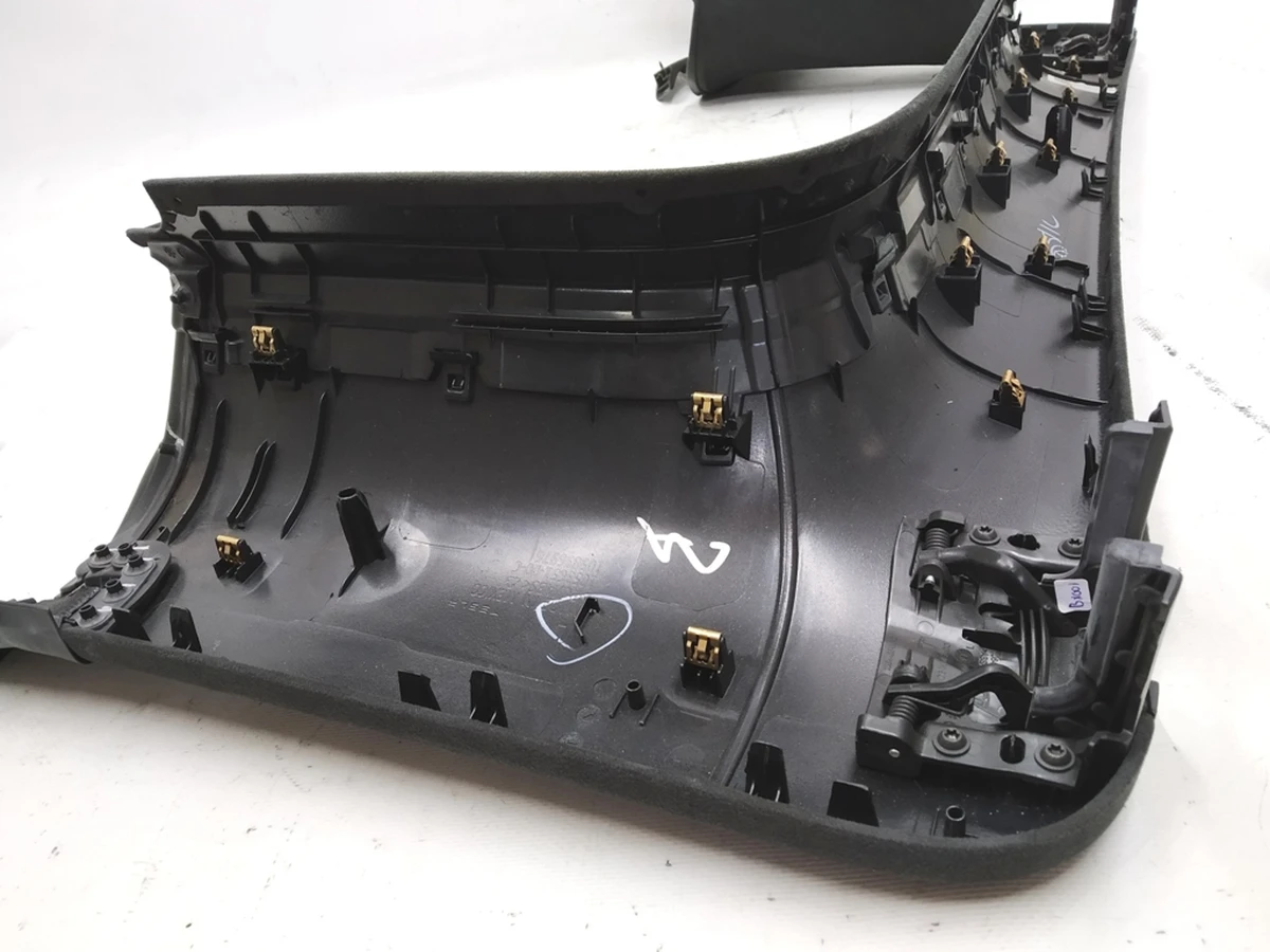 6 Облицовка верхнего стекла двери задней левой ULTRASUEDE BLK Tesla Model X 1051545-06-J