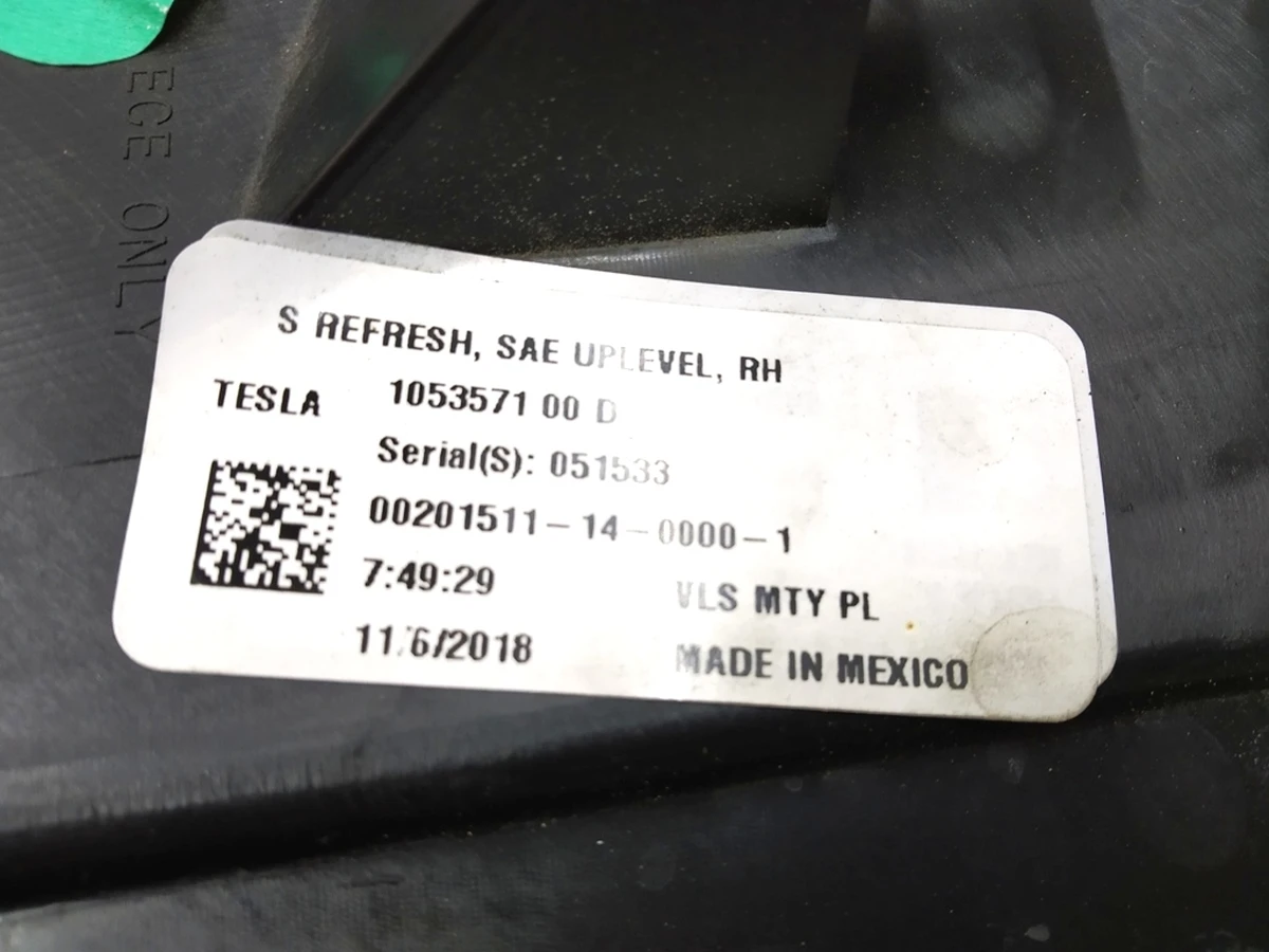 1 Фара головна права LED (USA) UP-LEVEL REFRESH Tesla S REST 1053571-00-F