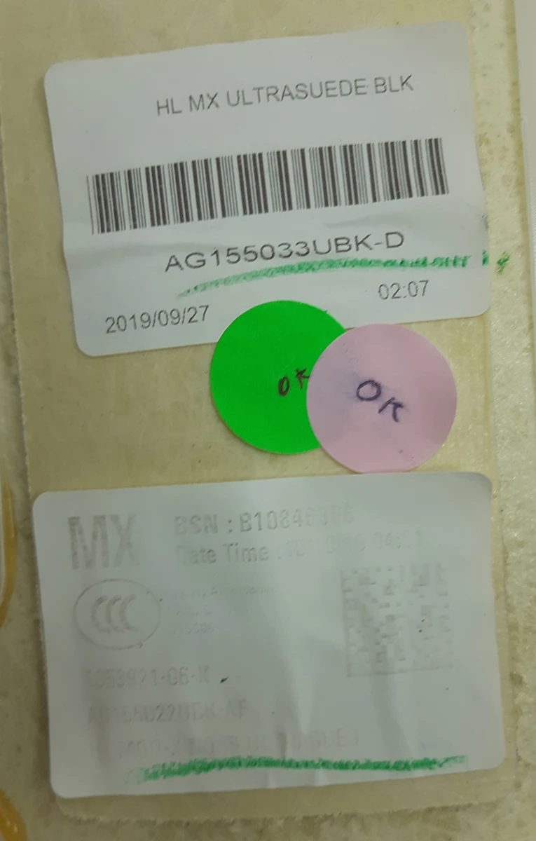 1 Обшивка стелі ULTRASUEDE BLK Tesla model X 1053921-06-K