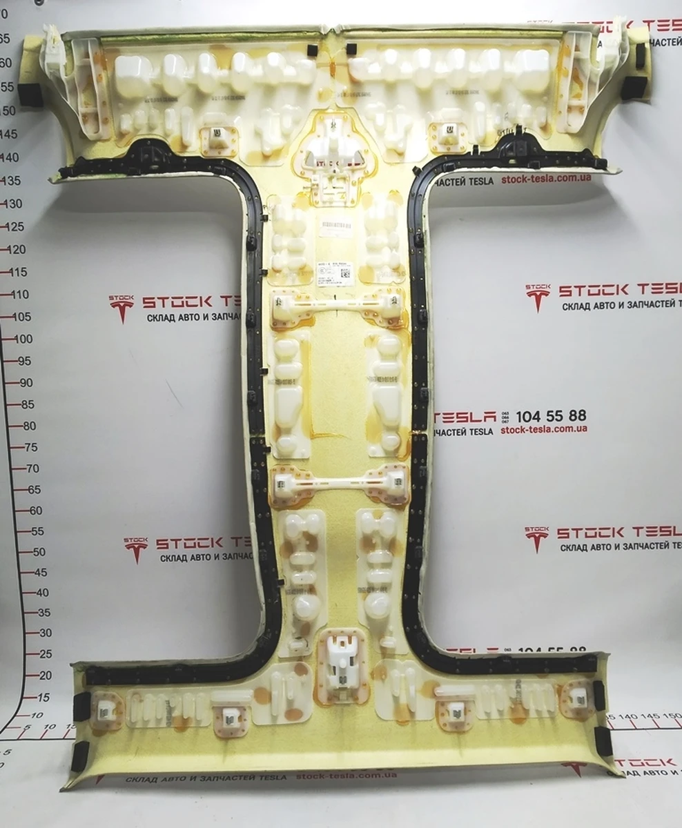 1 Облицювання стелі NEW ALCANTARA CREAM Tesla model X 1053921-07-L