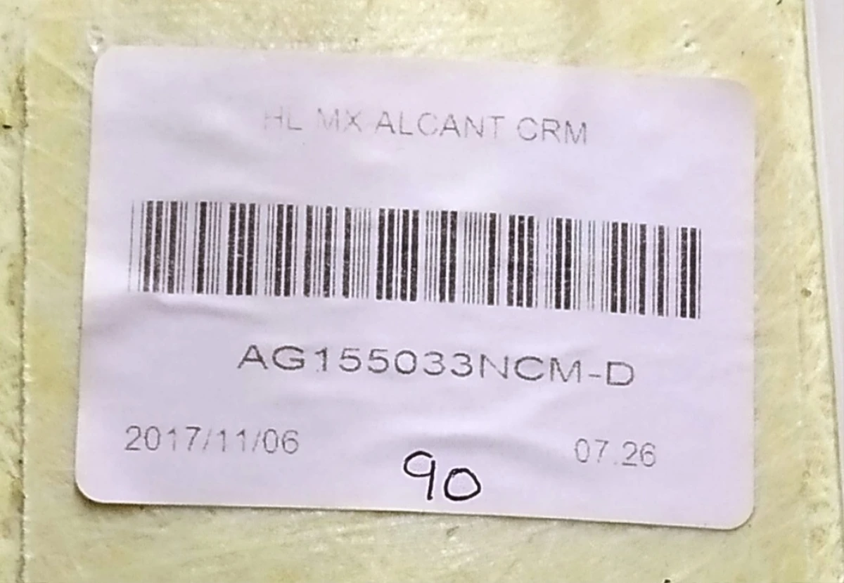 1 Облицювання стелі NEW ALCANTARA CREAM Tesla model X 1053921-07-L