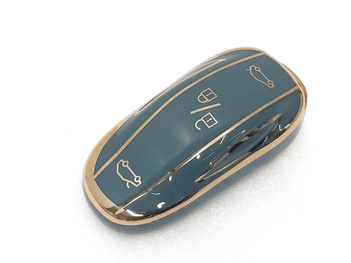 Чохол захисний для ключа (брелока) відкриття автомобіля GOLD GRAY Tesla Model X, Model X Mar 2021 1054132-95-G