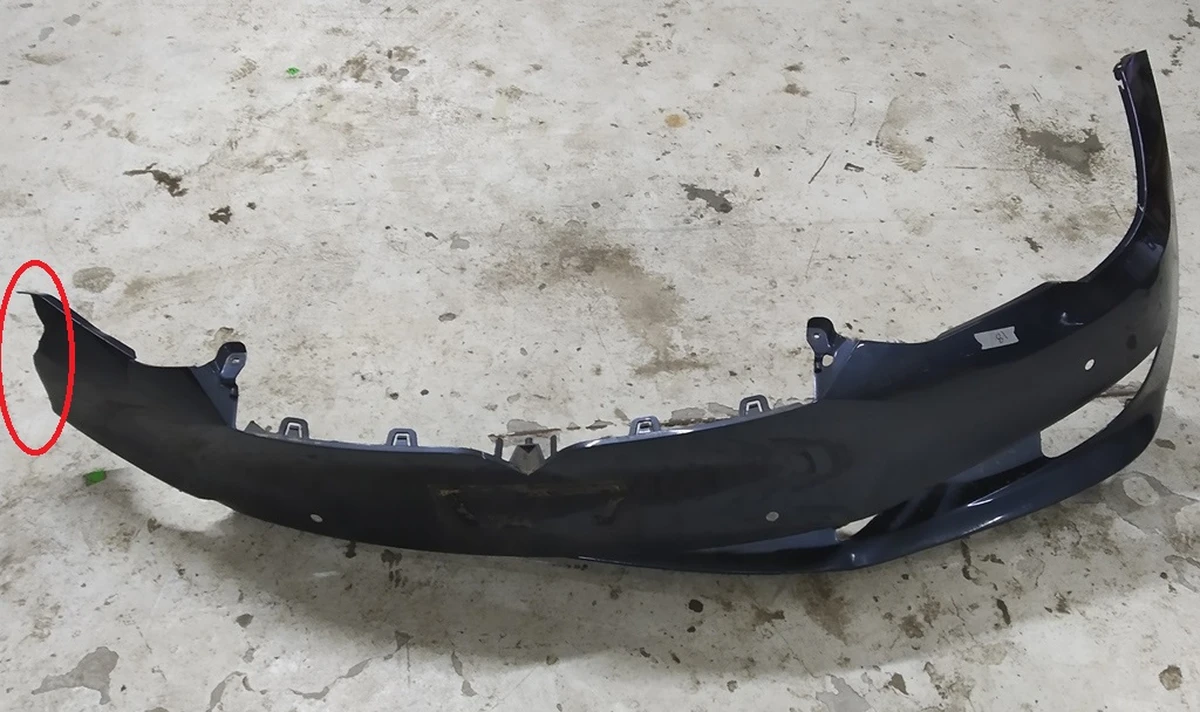 1 Бампер передній під 6 парктроників PMNG із пошкодженням Tesla model S REST 1056370-S4-A