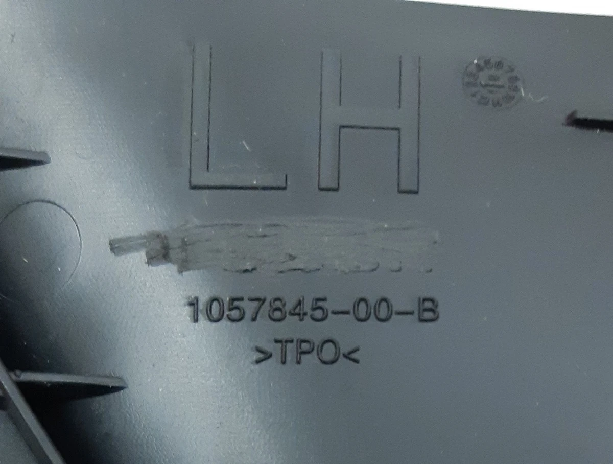 14 TOW HOOK COVER, FR FASCIA Tesla model S REST 1057845-00-C