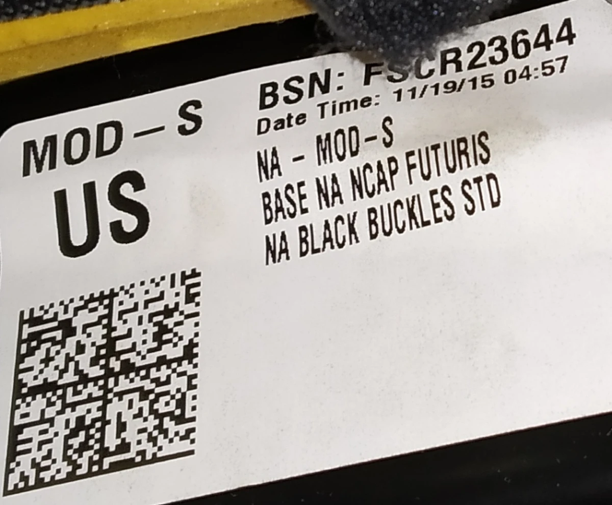 4 Сидіння пасажирське у зборі NEXT-GEN BLACK (GEN 1, широкий підголівник, без кишені) Tesla model S, model S REST 1058006-02-B