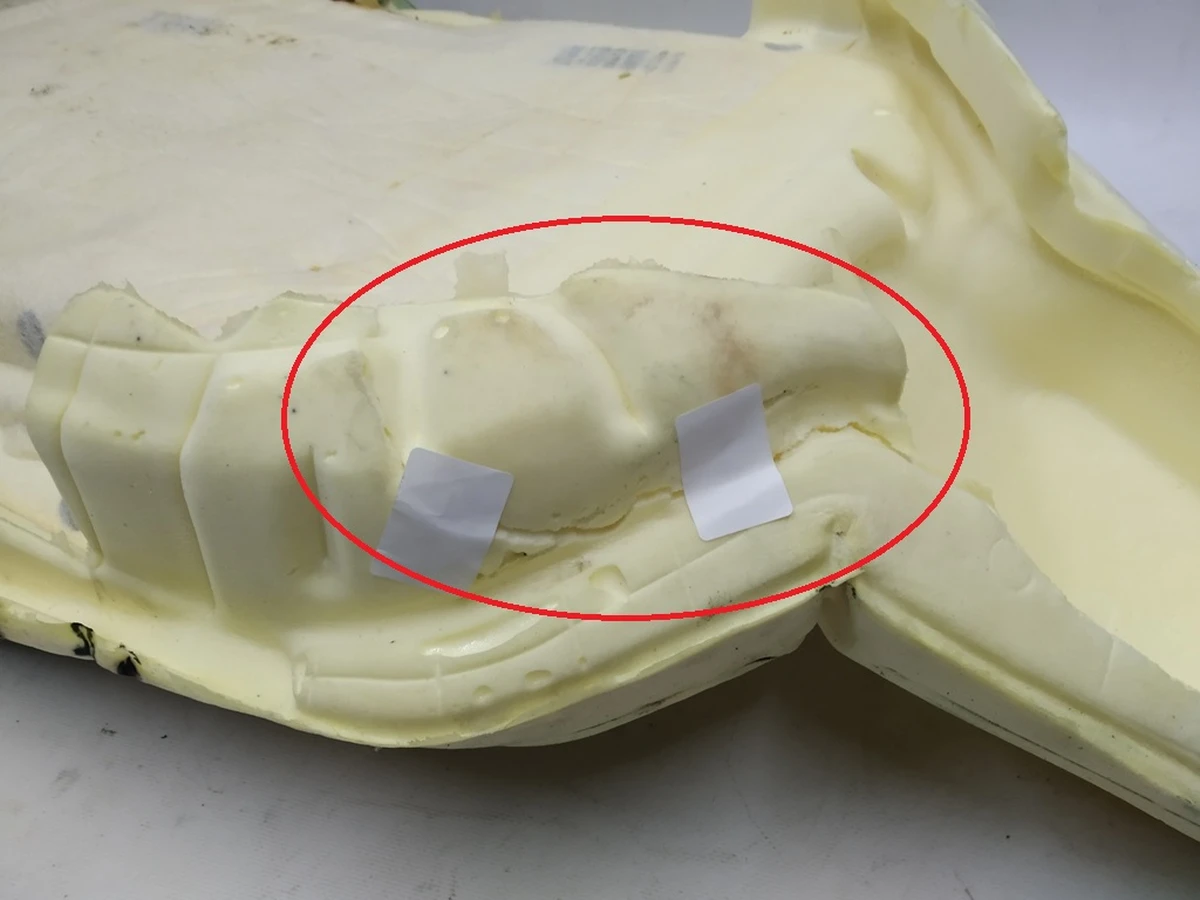 2 Пенный наполнитель спинки сиденья 1-го ряда в сборе с подогревом NEXT GEN (GEN 2) (с повреждением)  Tesla model S, model S REST 1058006-02-B