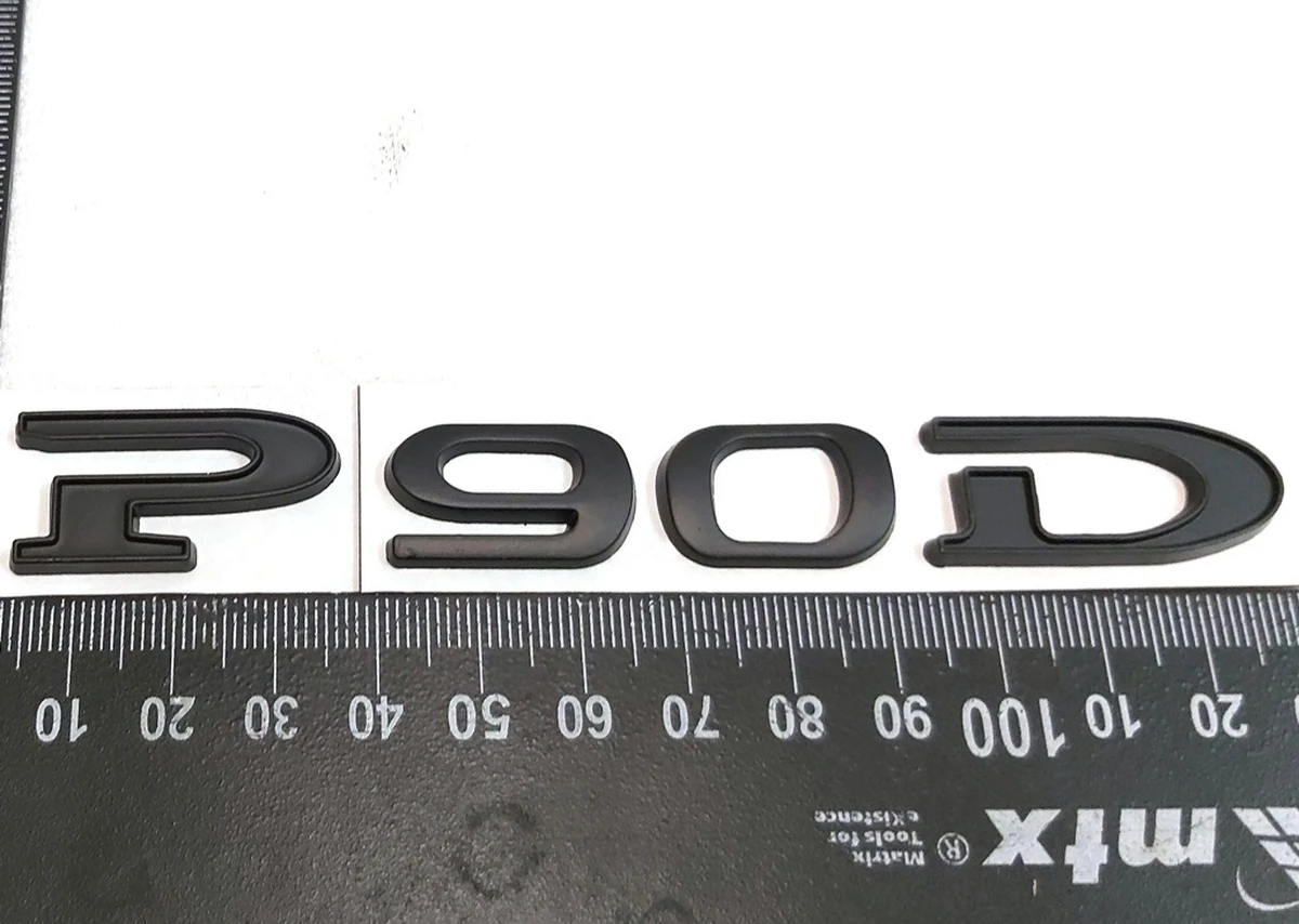 13 Емблема "P90D" кришки багажника BLACK Tesla model S, model S REST, model X 1059268-00-A