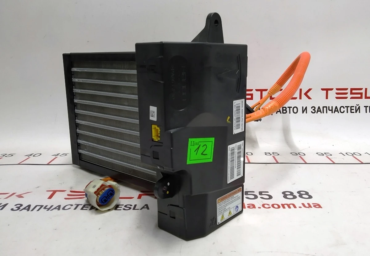 1 Елемент нагрівальний пічки салону (GEN3) з кабелем у зборі Tesla model S REST, Tesla model X 1060432-00-E