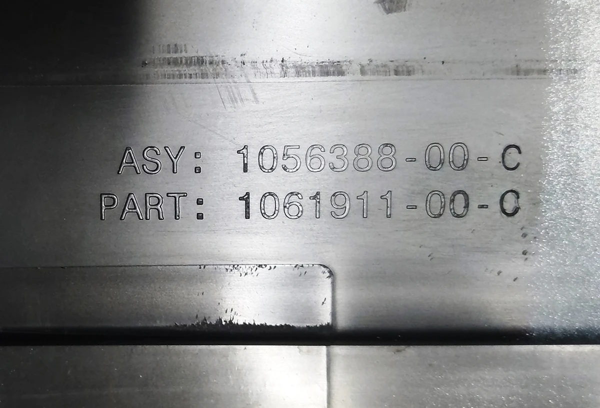 1 LICENSE PLATE BRACKET SHELL, NA, PPSW Tesla model S REST 1061911-00-C