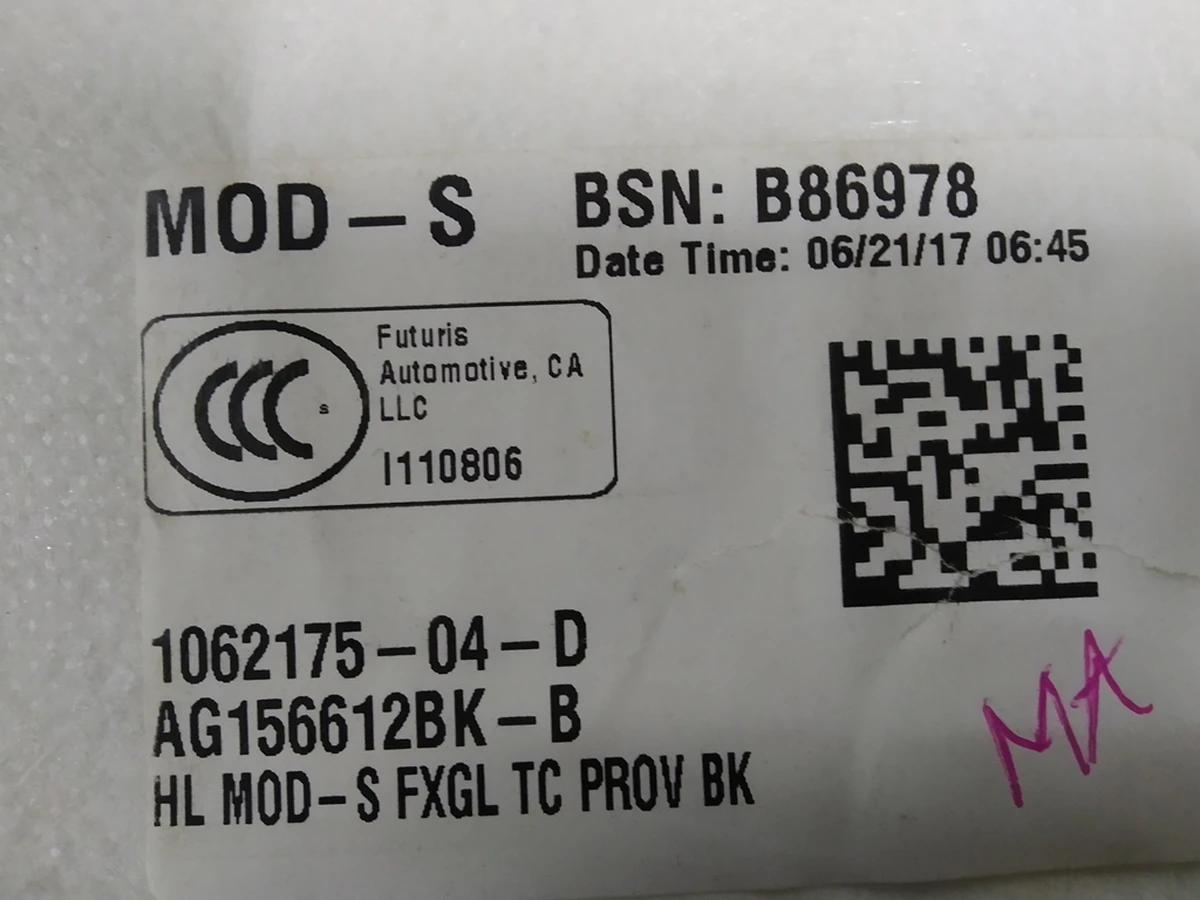 15 Panoramic roof headlining PROVIDENCE BLK Tesla model S REST 1062175-S4-K