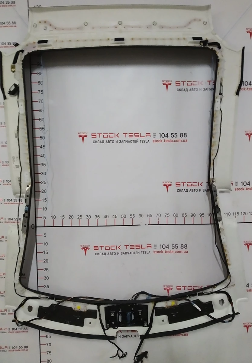 15 Panoramic roof headlining PROVIDENCE BLK Tesla model S REST 1062175-S4-K