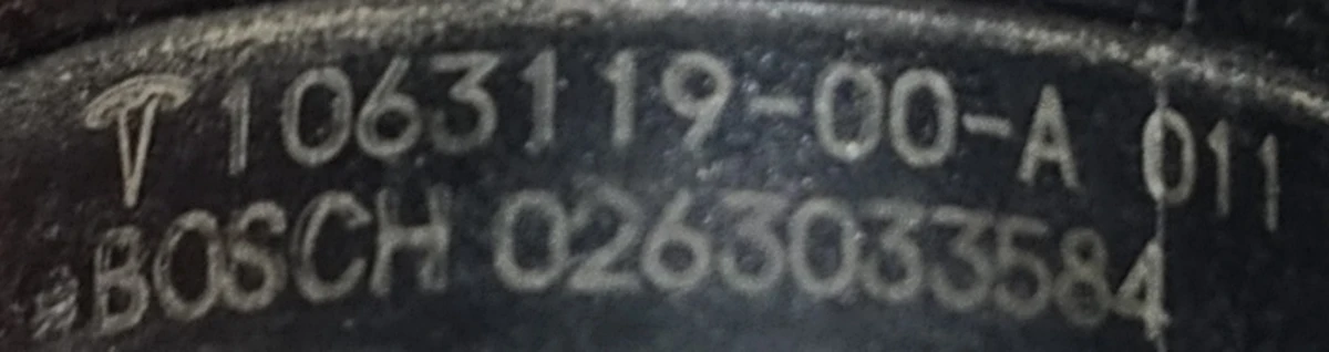 3 Датчик парктроніка S1 S6 (12 датчиків система PARK ASSIST) АП 1 Tesla model X 1063119-S0-A