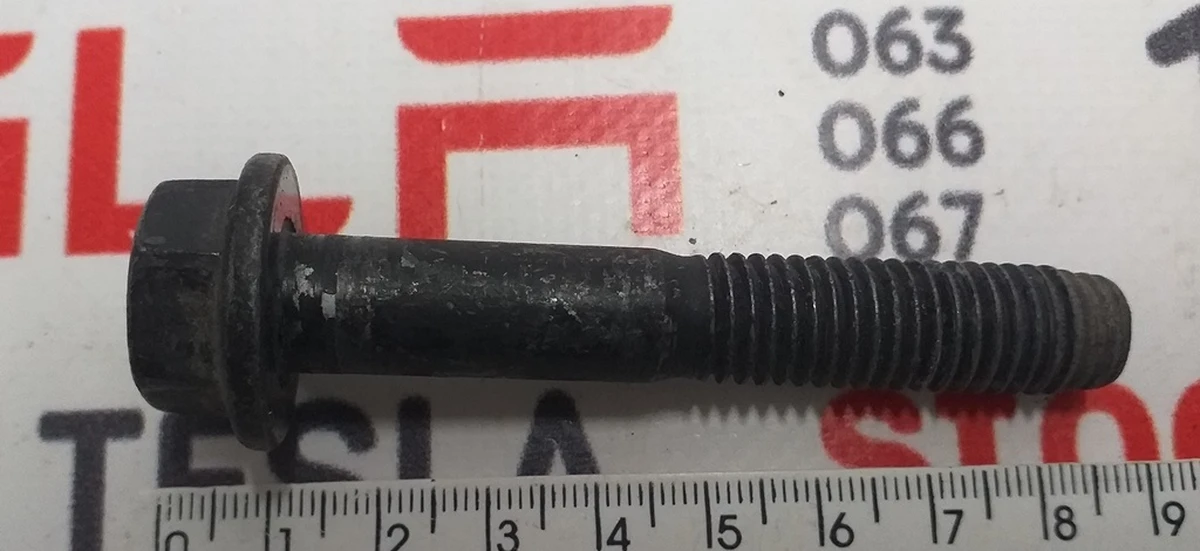 9 BOLT,HF.M12-1.75X75,[10.9],ZNFL,SMAT Tesla Model 3, Model 3 Jan 2024, Model Y 1063242-00-B