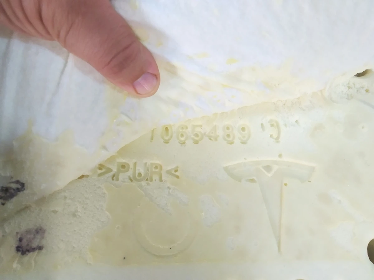 1R Seat cover foam pad assembly, with heating, vent asm Tesla Model S REST, Model X 1065488-00-С