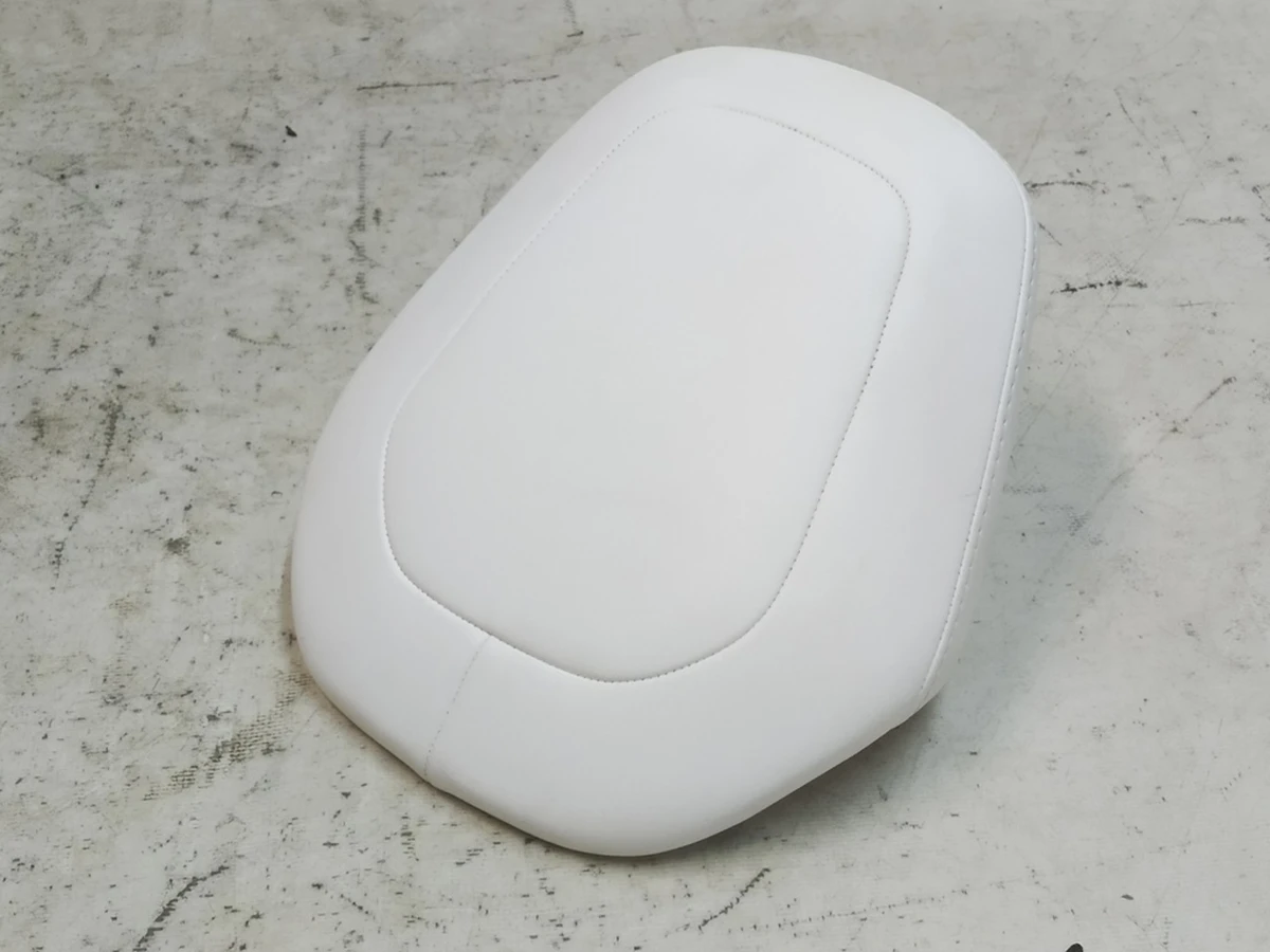 3 1ST ROW headrest trim assembly - PREMIUM - WHITE Tesla Model S REST, Model X 1065501-01-B