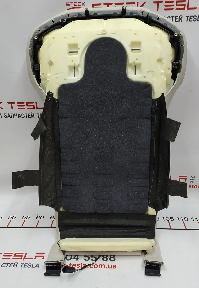 1 Спинка сидіння 1-го ряду PUR CRM в зборі з підігрівом і датчиком температури Tesla model S REST, model X 9876527-03-A