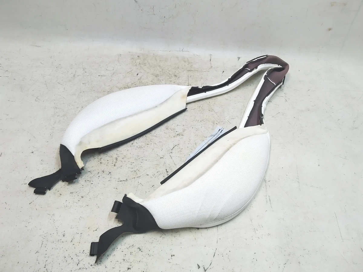 1 Обшивка бічної підтримки та кантика верхньої частини водійського сидіння LUX WHITE Tesla Model S REST, Model X 1074785-04-E