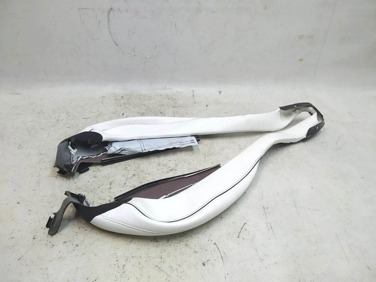 1 Обшивка бічної підтримки та кантика верхньої частини водійського сидіння LUX WHITE Tesla Model S REST, Model X 1074785-04-E