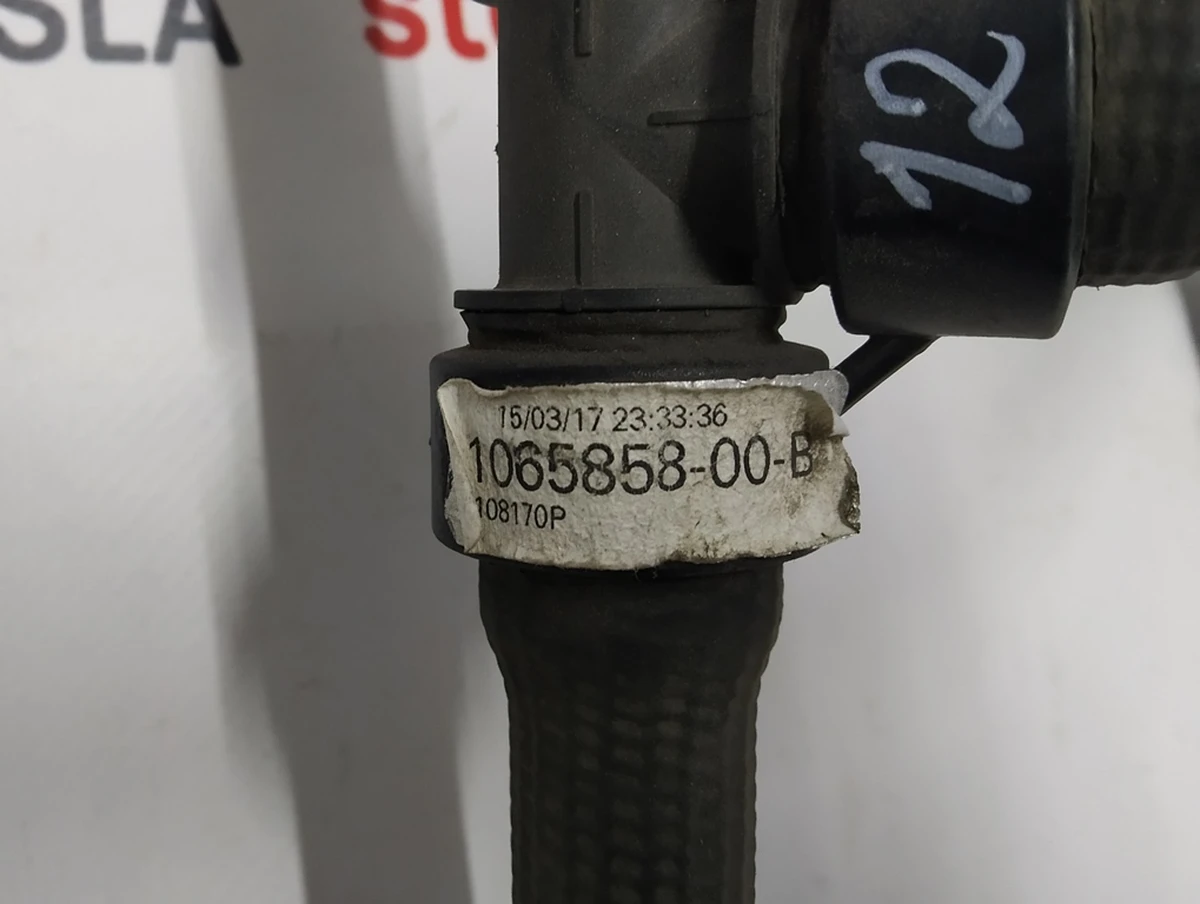 10 Coolant Hose Motor Front Inlet Tesla model S REST 1065858-00-C