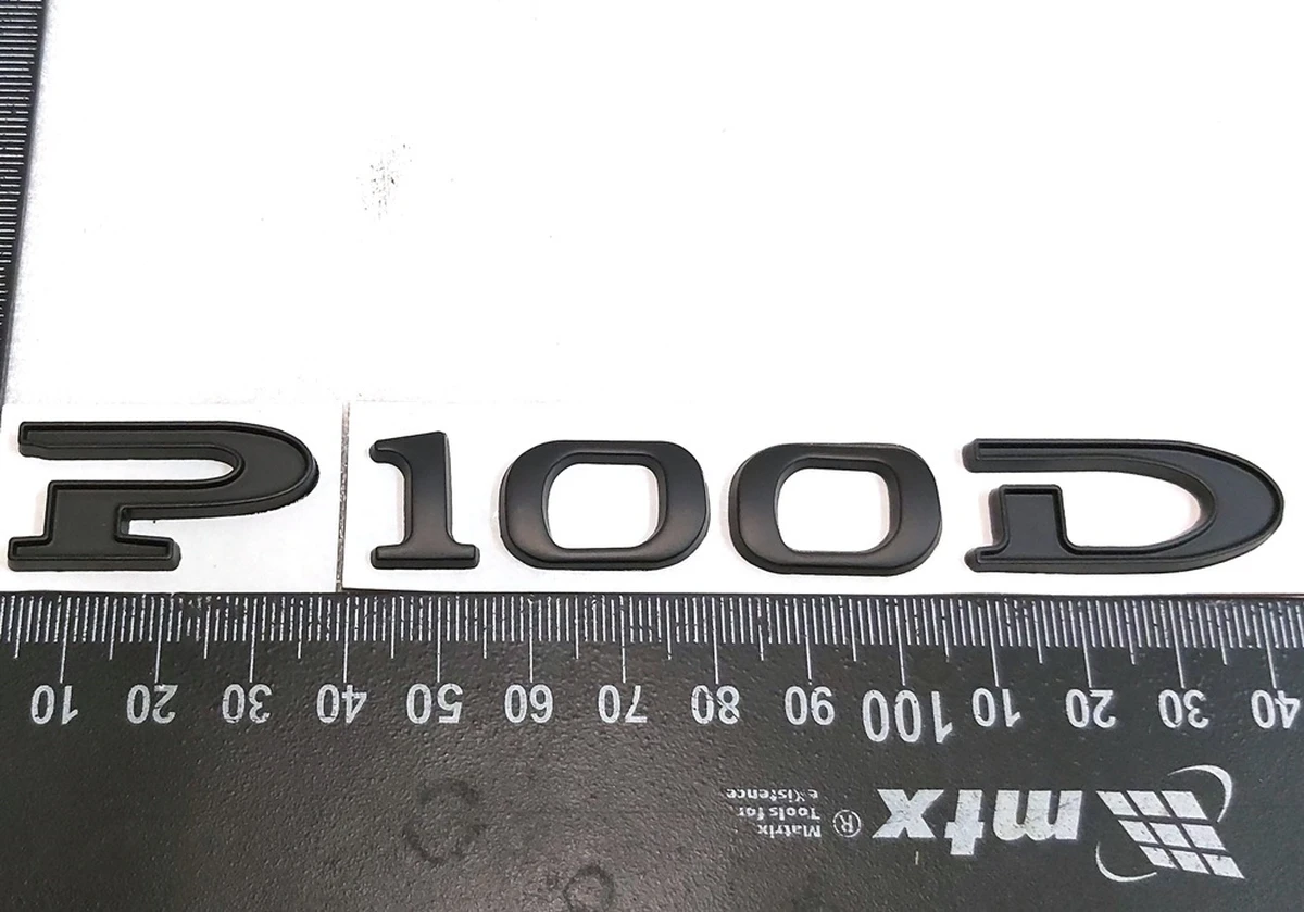 15 Емблема "P100D" кришки багажника BLACK Tesla model X 1066330-00-A