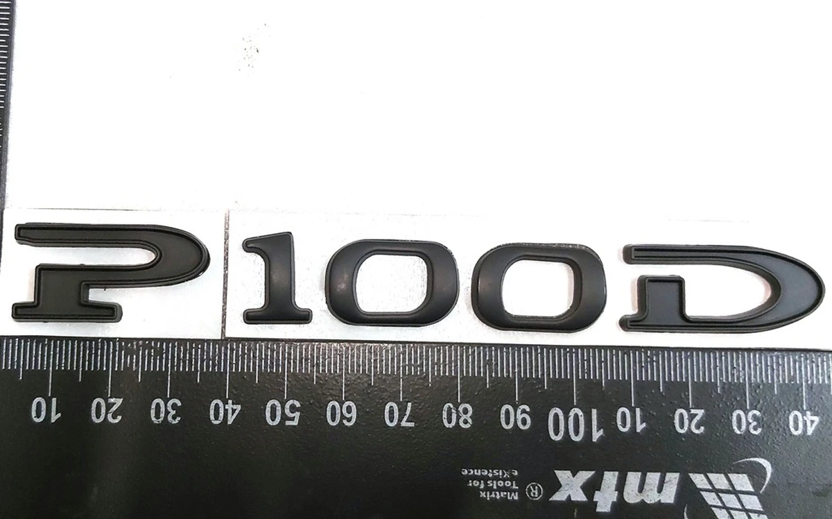 15 Емблема "P100D" кришки багажника BLACK Tesla model X 1066330-00-A