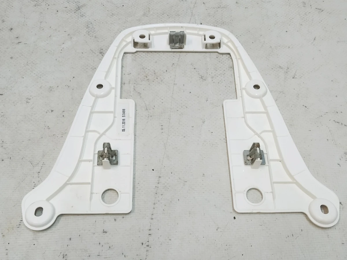 3 COVER HEADREST  (plastic)  headrest seats driver / pass WHITE Tesla Model S REST,  Model X 1065501-01-A