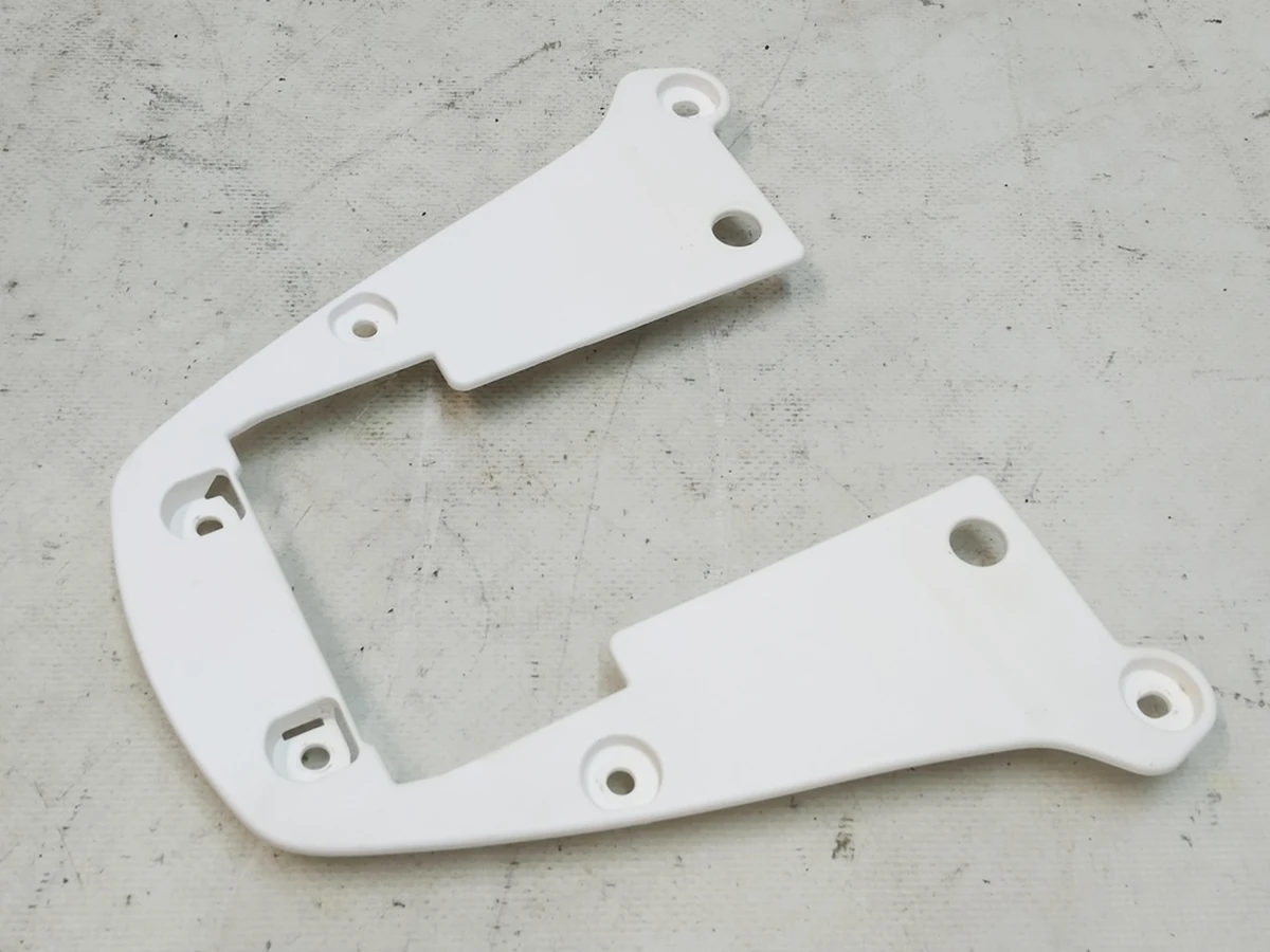 3 COVER HEADREST  (plastic)  headrest seats driver / pass WHITE Tesla Model S REST,  Model X 1065501-01-A