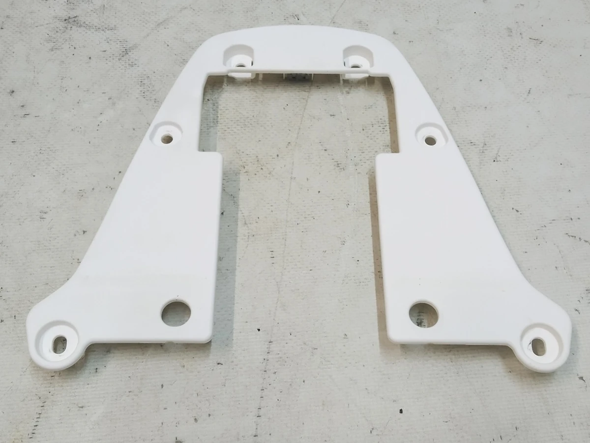 3 COVER HEADREST  (plastic)  headrest seats driver / pass WHITE Tesla Model S REST,  Model X 1065501-01-A