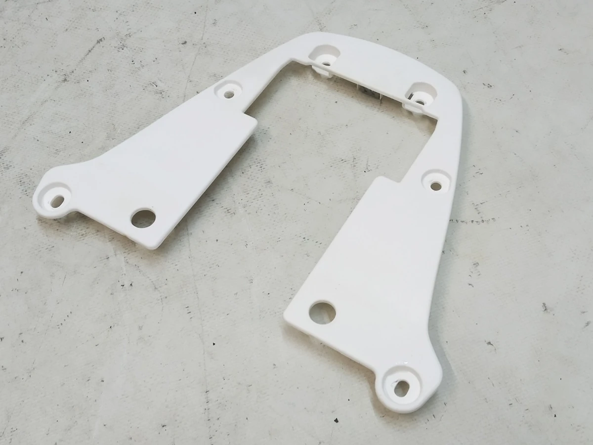 3 COVER HEADREST  (plastic)  headrest seats driver / pass WHITE Tesla Model S REST,  Model X 1065501-01-A