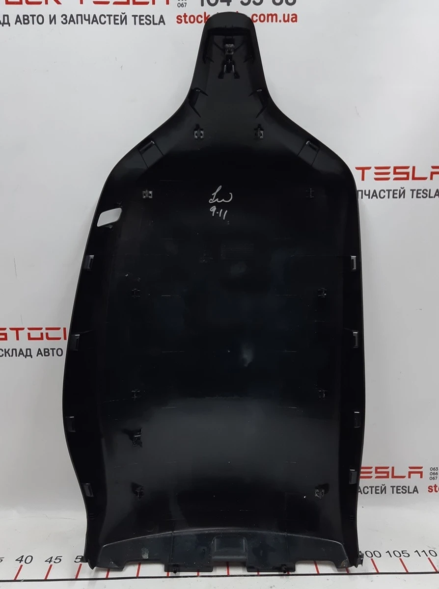 11 2nd row rear seat back pad cover right glossy Tesla model X 1066809-00-B