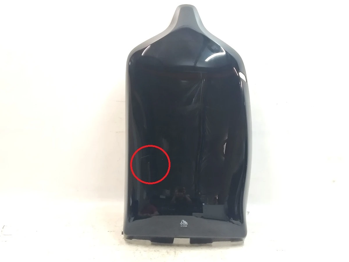 11 2ND row seat back panel - RH - HI GLOSS used Tesla Model X 1066809-00-B