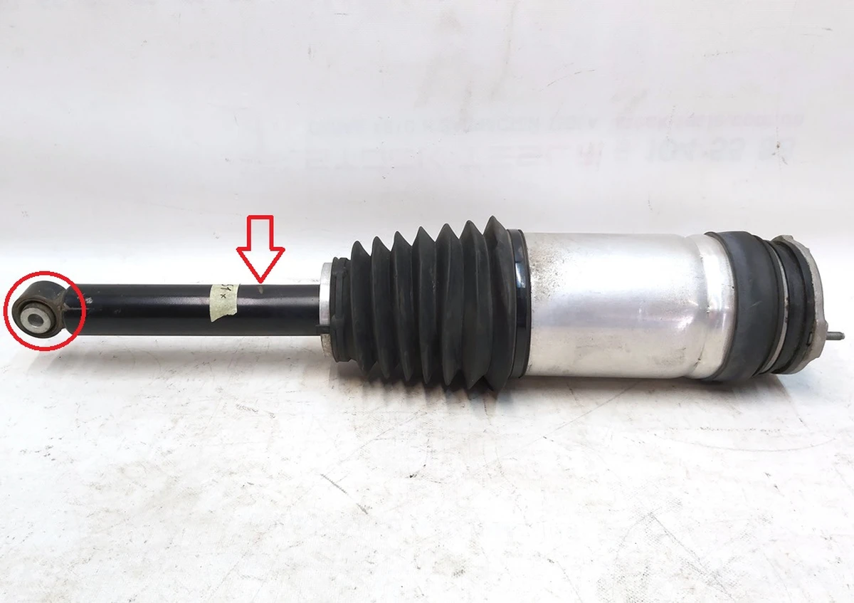 1 AIR SPRING MODULE RR LH - with damaged housing and silent block Tesla model S REST 1067466-25-C