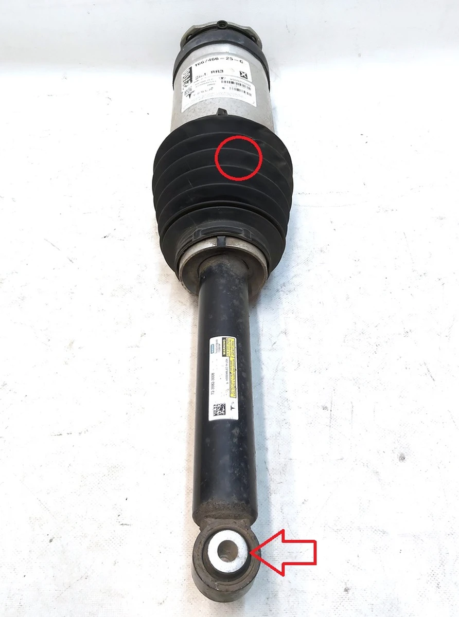 1 AIR SPRING MODULE RR LH AWD with damaged silent block and boot Tesla model S REST 1067466-25-C