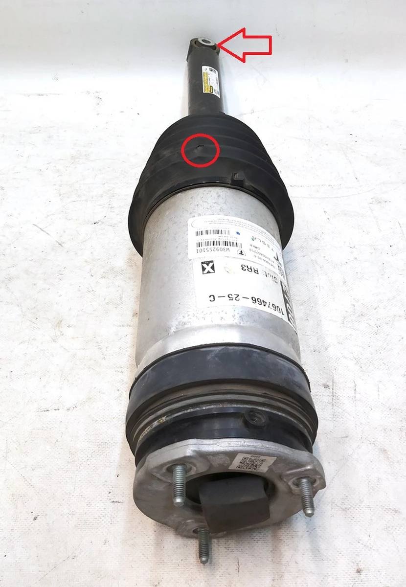 1 AIR SPRING MODULE RR LH AWD with damaged silent block and boot Tesla model S REST 1067466-25-C