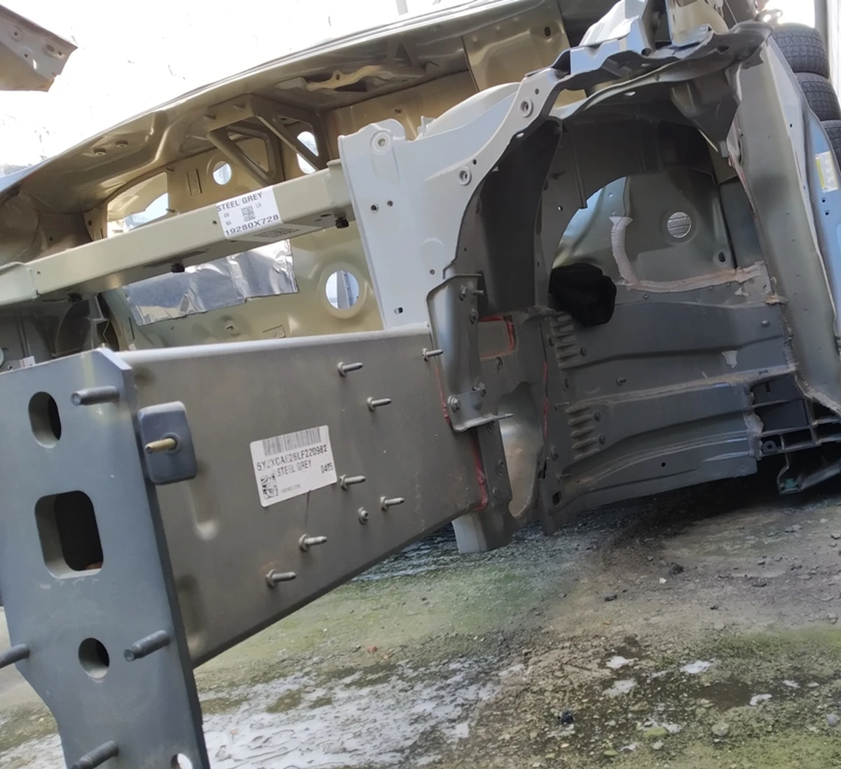 Комплект передних внутренних кузовных панелей (морда) Tesla model X REST 1069423-S0-B