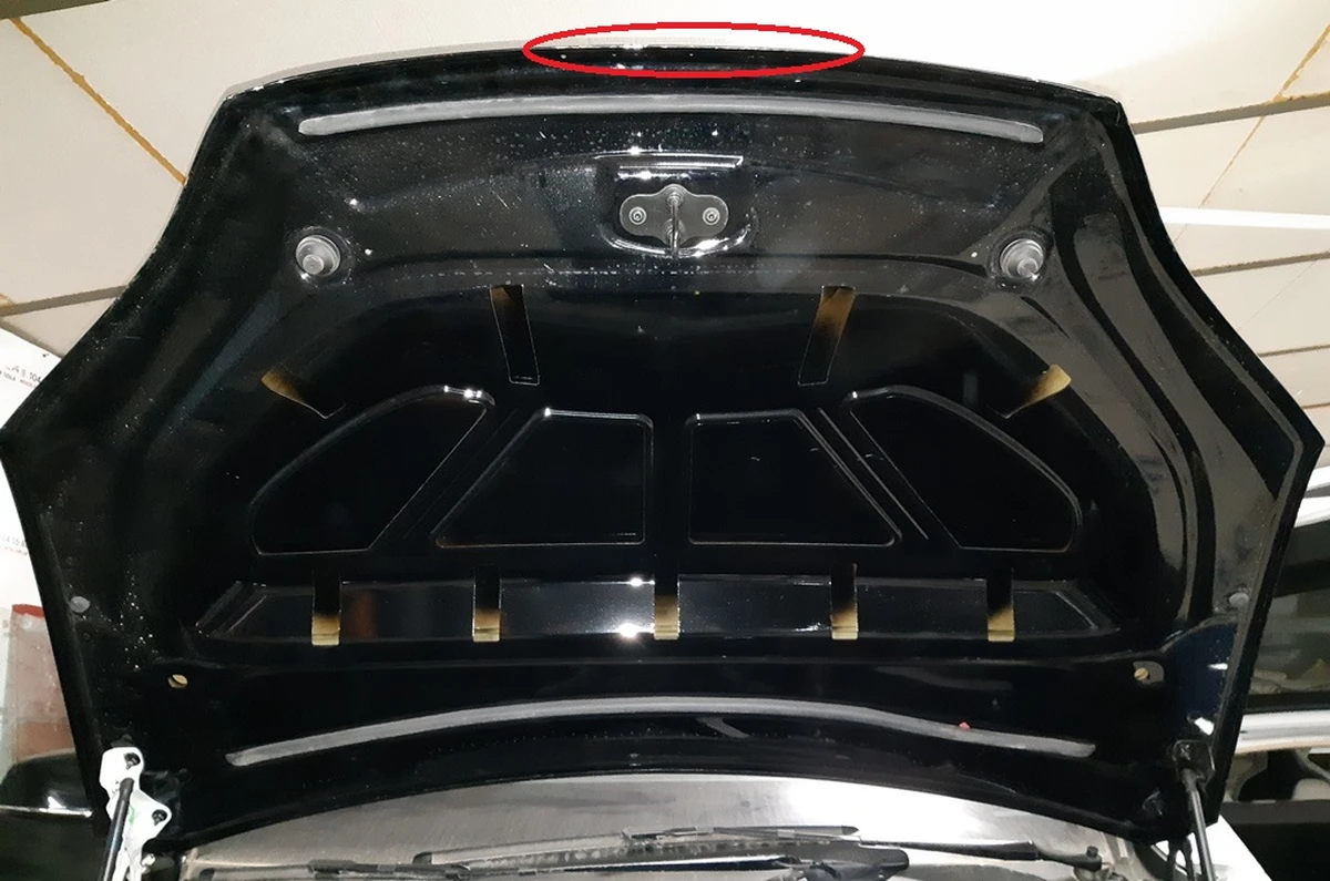 1 Капот (одна петля) AWD PBSB із пошкодженням Tesla model X 1069531-E0-C