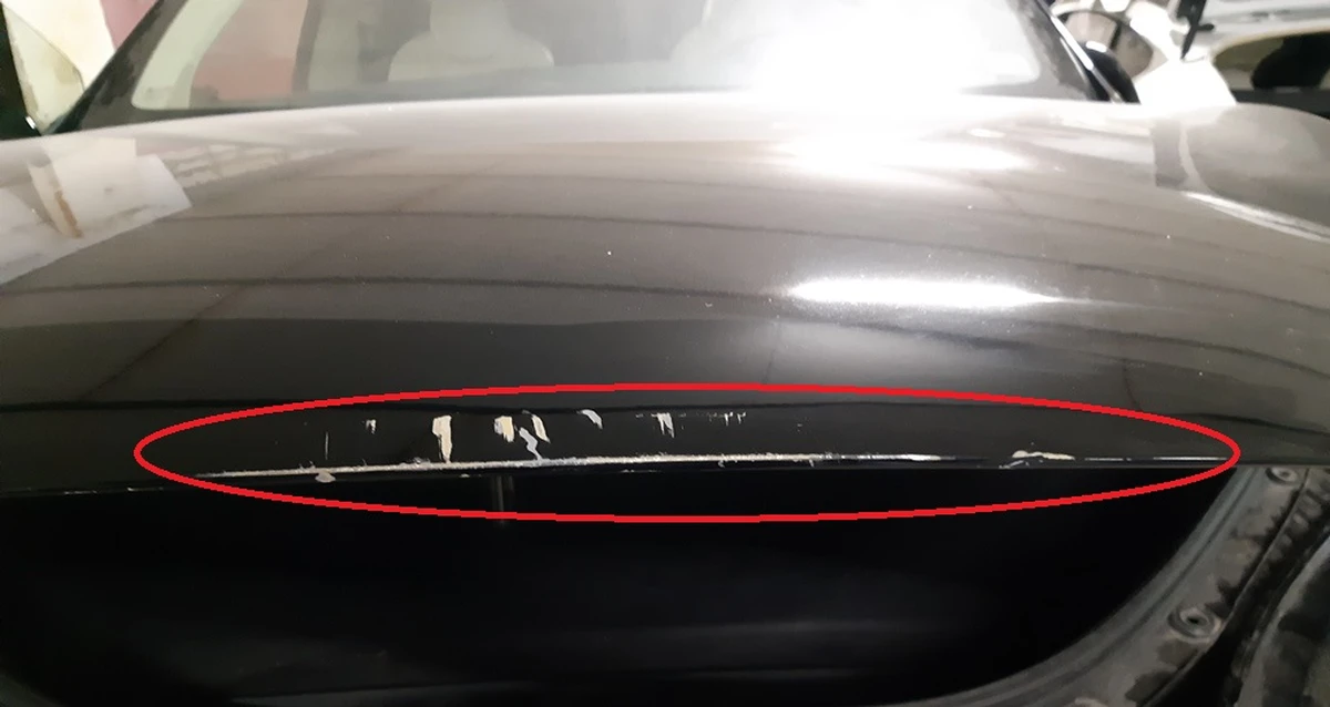 1 Капот (одна петля) AWD PBSB із пошкодженням Tesla model X 1069531-E0-C