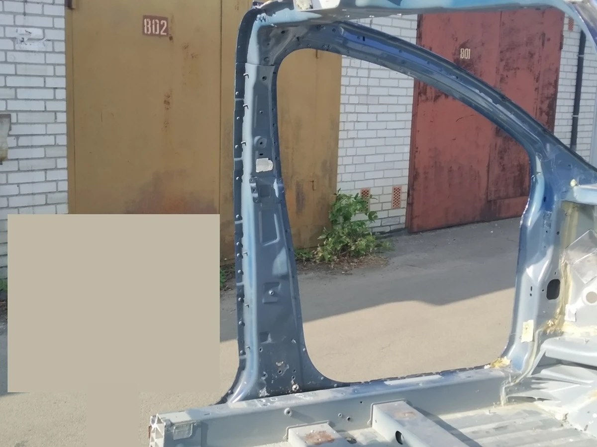 1 Чверть передня ліва стійка А/B з лонжероном і стаканом в зборі Tesla Model X 1073190, 1069430, 1069415