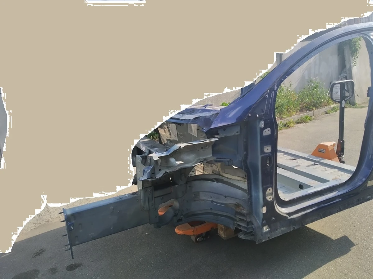 1 Чверть передня ліва стійка А/B з лонжероном і стаканом в зборі Tesla Model X 1073190, 1069430, 1069415