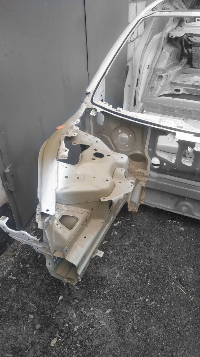 2 Четверть передняя правая стойка A (передняя) с лонжероном в сборе PPSW Tesla model 3 1073680-S0-A