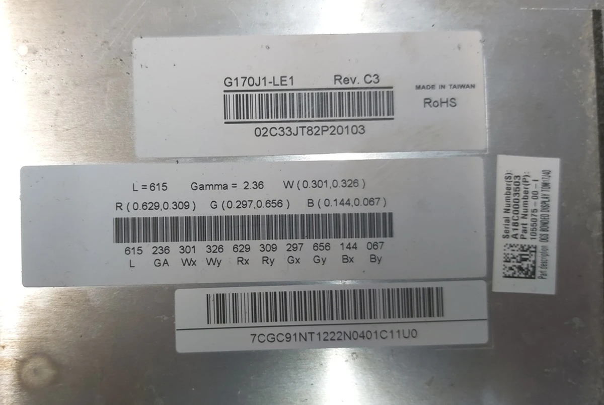 1 Display with touchscreen and cables without fasteners and central boardTesla model S, model S REST, model X 1078118-00-D